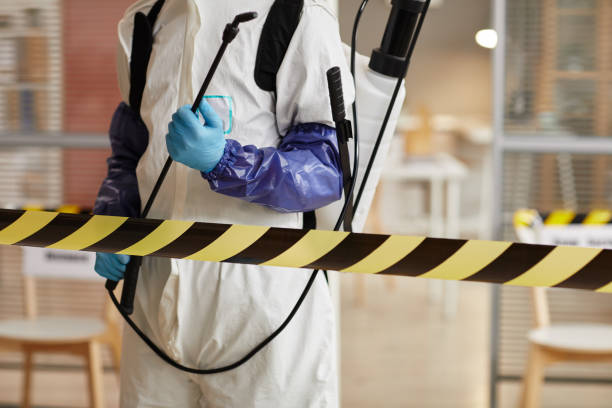 Professional Biohazard Cleanup technician working in Petersburg, MI